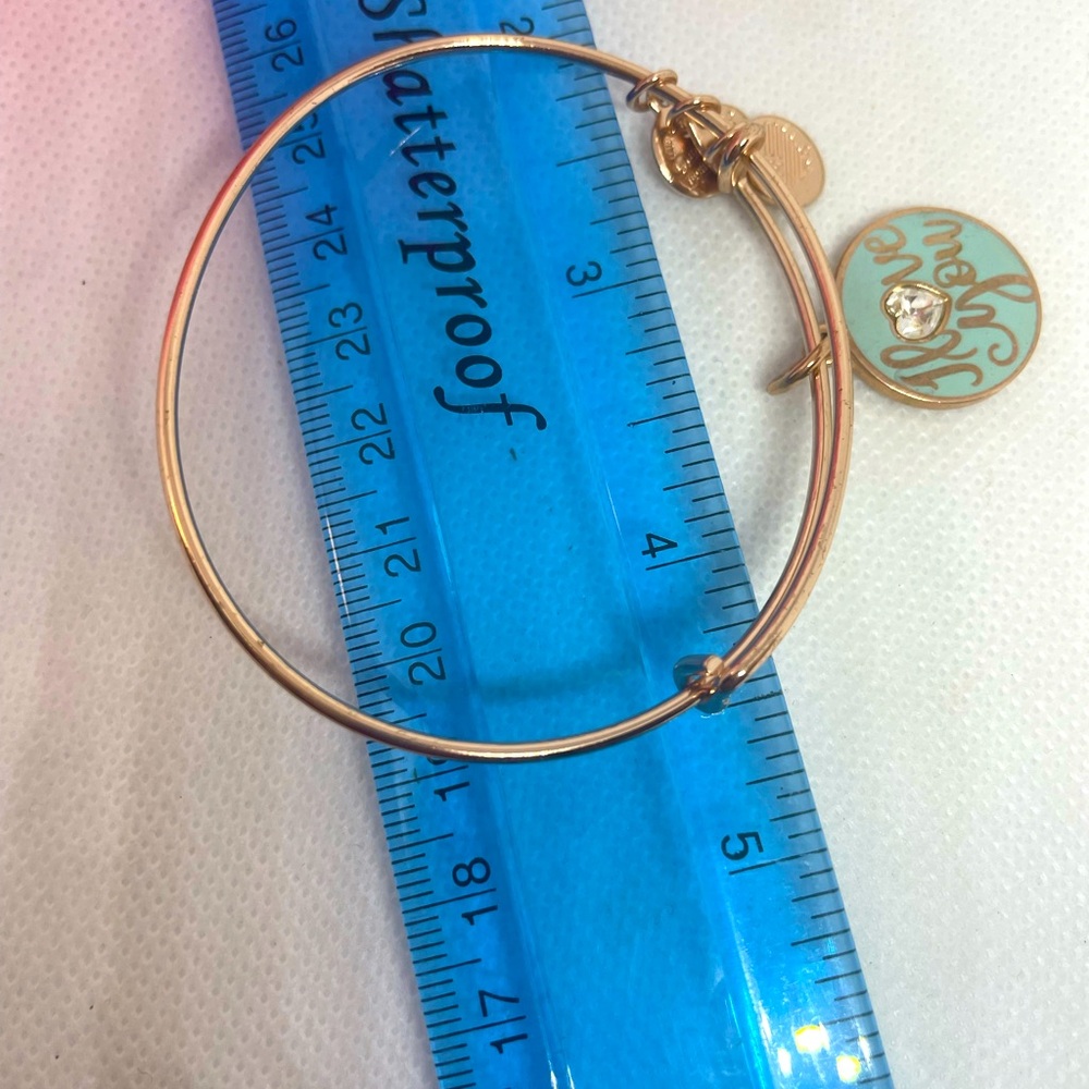 Alex & Ani “Coppure” I Love You Bangle Bracelet - Picture 8 of 8